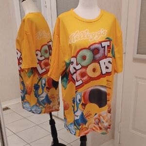 4/$60 New Yellow Kellogg's Froot Loops Tee - Size XXXL